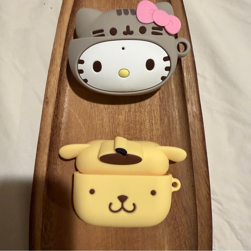 Sanrio 2Pk Hello Kitty as Pusheen iPod Pro Cover & Pom Pom Purin!